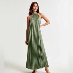 NWT Abercrombie & Fitch Giselle Pleated Maxi Dress